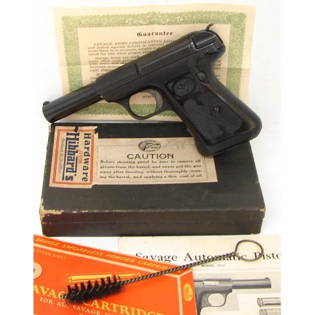 Savage 1917 .380 ACP caliber pistol. Mint .380 and in the box with instruction sheet and hang tag with Savage guarantee certific (pr12110)