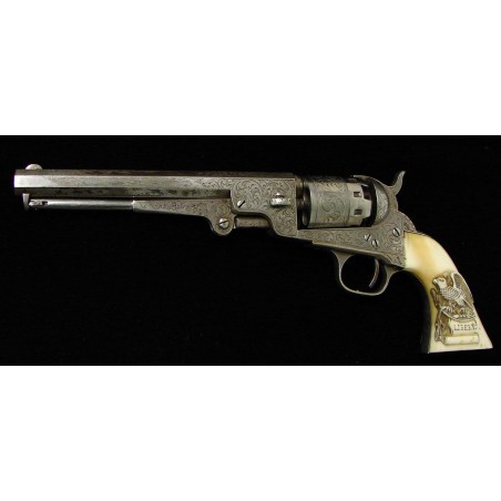 Manhatten Factory Engraved Navy .36 Revolver. (AH3366)