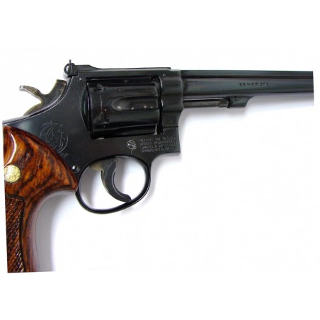 & Wesson 48 .22 MAG caliber revolver. 1970s vintage 8 38 K-22 magnum target model with extra 22 LR cylinder. The cylin (pr20659)