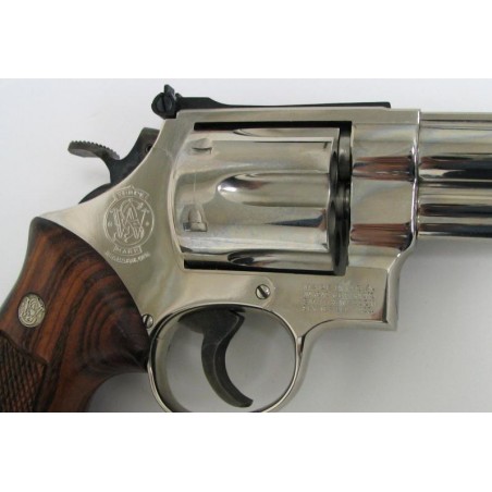 Smith & Wesson Model 57 .41 Magnum caliber revolver factory nickel, 8 3/4 barrel,  pinned and recessed. Excellent condition wit (pr5434)