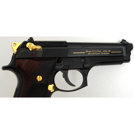 Beretta 92F 9mm Para caliber pistol. Deluxe EL model with high polish finish and gold appointments. Excellent condition. (pr9774)