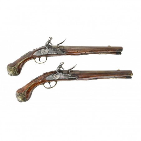 Fine Pair of English Flintlock Pistols (AH5778)