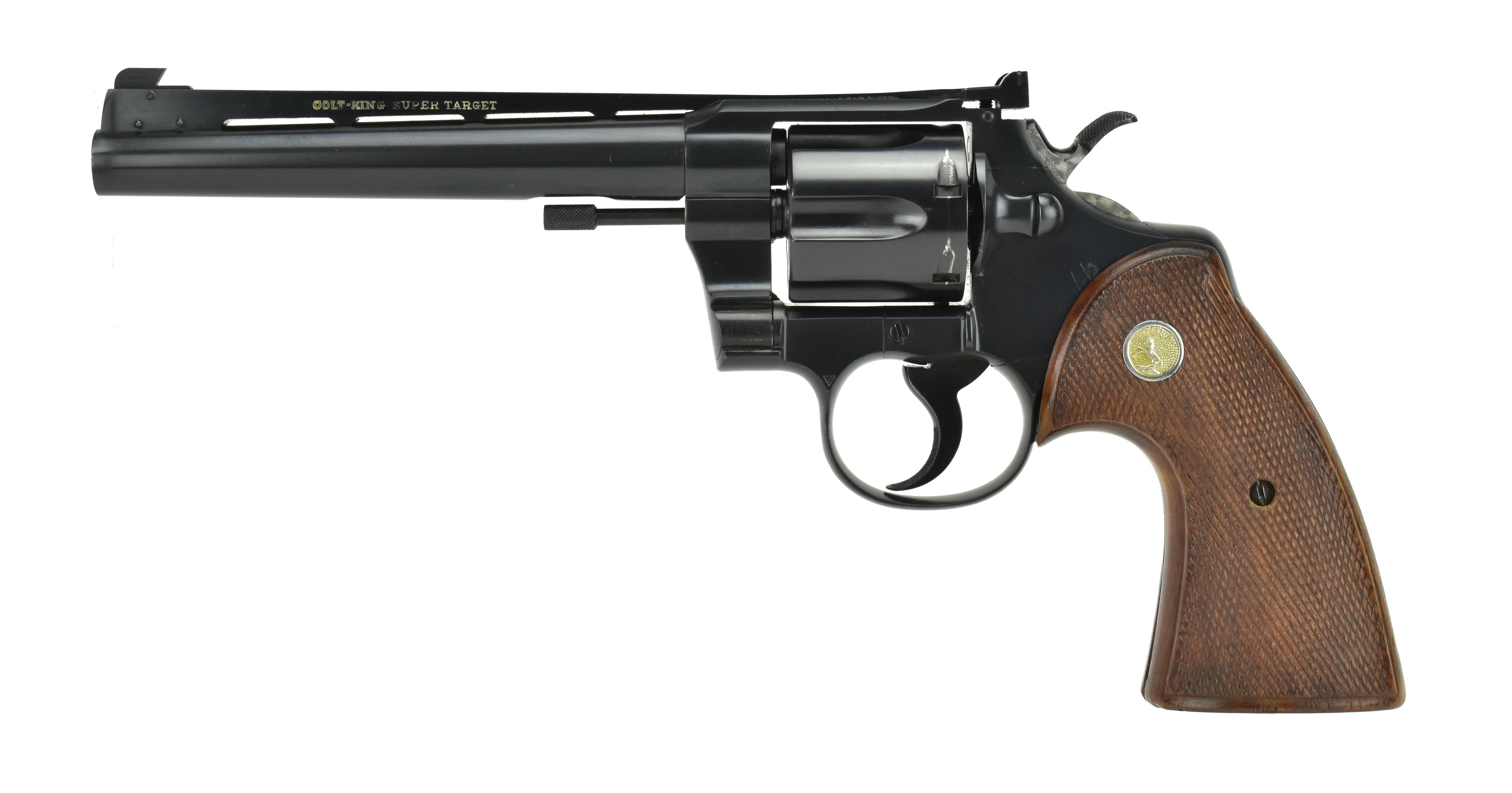 Colt King Super Target .38 Special caliber revolver. 
