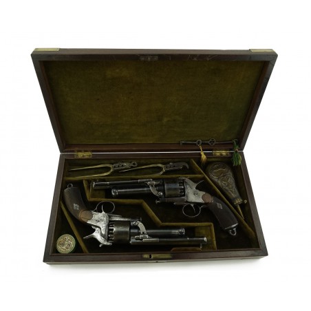 Very Fine Double Cased Pair of LeMat Revolvers (AH4741)