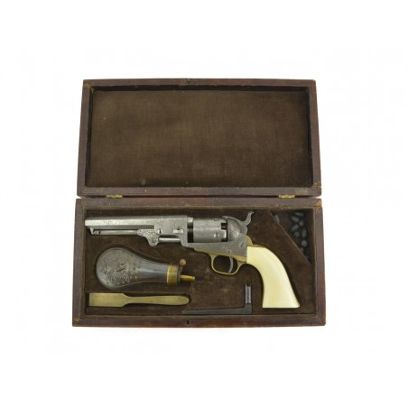 Cased Deluxe Factory Engrave Colt 1849 Pocket Revolver (C13237)