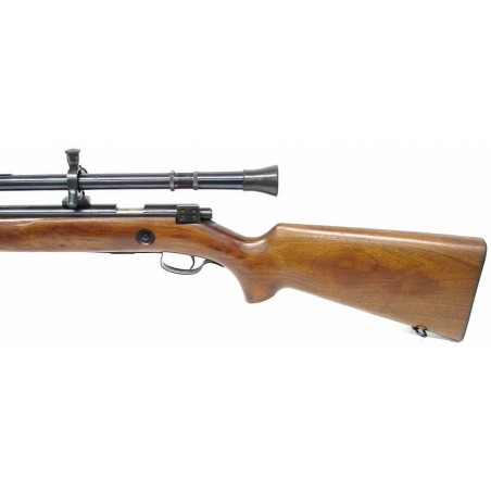 Winchester 75 .22 LR caliber rifle. 1950s vintage target rifle in very good condition with vintage Lyman super target spot scop (w2417)