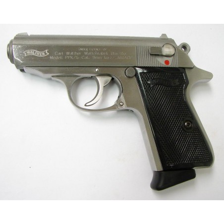 Walther PPK/S-1 .380 ACP caliber pistol. Stainless steel model in excellent condition. (PR22602)