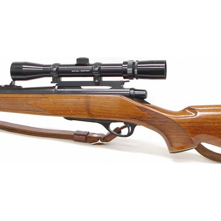 Remington 660 .243 Win caliber. 1970s vintage bolt action carbine with leather sling and bushnell 3x9 scope. In very good condi (r8539)