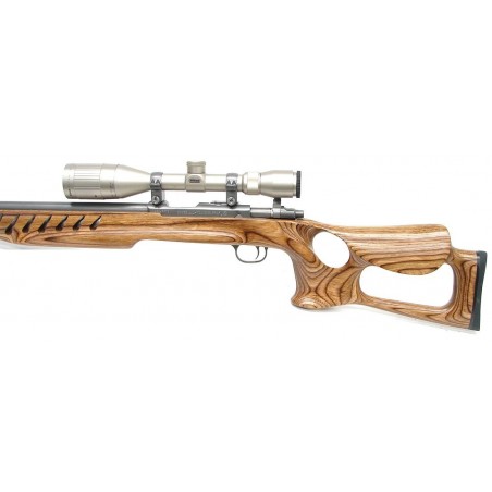 Ruger 77/17 .17 caliber rifle. Limited edition X-17 target rifle with laminated thumbhole stock and Nikon 5.5 x 16-5 scope. Exce (r7629)