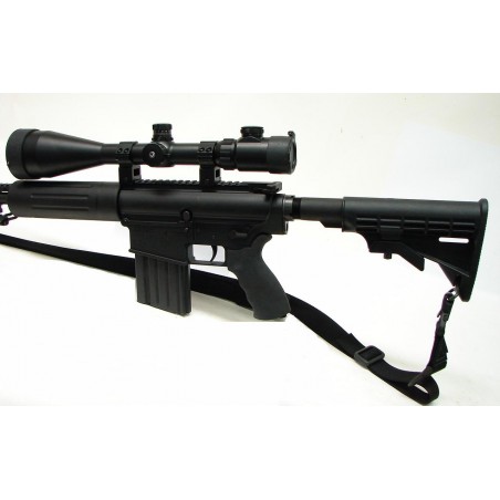DPMS, Inc. LR-308 .308 WIN caliber rifle. Excellent condition DPMS LR-308-W Battle Comp and Barska 6-24 Illuminated scope. (R15393)