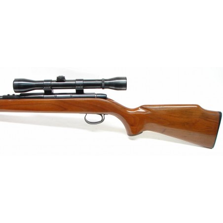Remington 592 5MM REM caliber rifle. Produced 1970-1974. 24" long barrel. Excellent bore. Weaver K4 scope. Excellent wood. About (R14467)