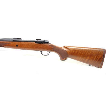 Ruger M77 Hawkeye .375 Ruger caliber rifle. "African" model, bolt action, big bore rifle with Walnut stock and iron sights. Exce (R12808)