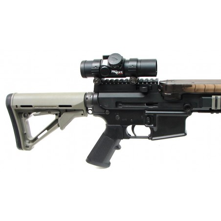 CMMG Inc. Mod4SA 5.7 X 28 MM caliber rifle. Carbine with AR five seven upper receiver, Magpul, CTR stock and Red Dot sight. (R12331)