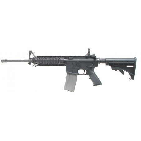 Stag Arms STAG-15 5.56 MM rifle. Stag Model 2T with 6 position stock, one 30 round magazine, Samson Quad Rail and Arms #40 rear  (R12099)