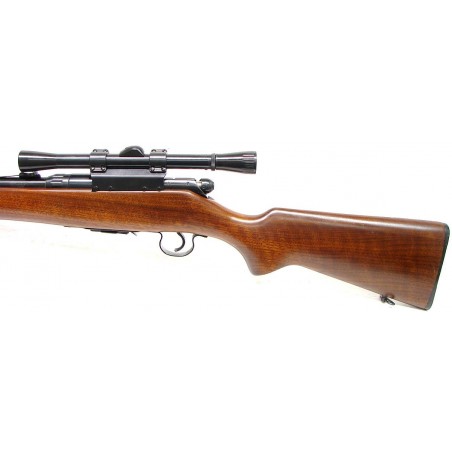 Savage Arms 340 B .22 Hornet caliber rifle. Post-war sporter with detachable magazine and vintage Weaver 4X scope, in very good  (R10844)