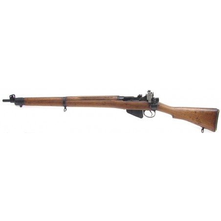 Enfield No 4 Mark I .303 British caliber rifle. WWII vintage military rifle with British military Mark VII target sight. Very go (r4887)