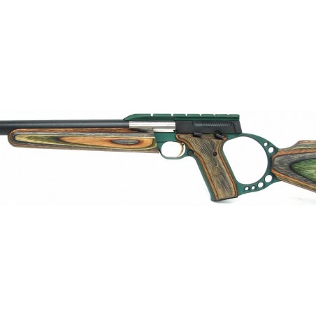 Browning Buckmark Target .22 LR caliber rifle. Special model with lightweight carbon composite barrel and camo laminated stock.  (r4481)