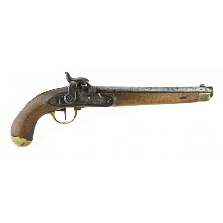 German Percussion Pistol with Provision for Shoulder Stock.  (AH5839)