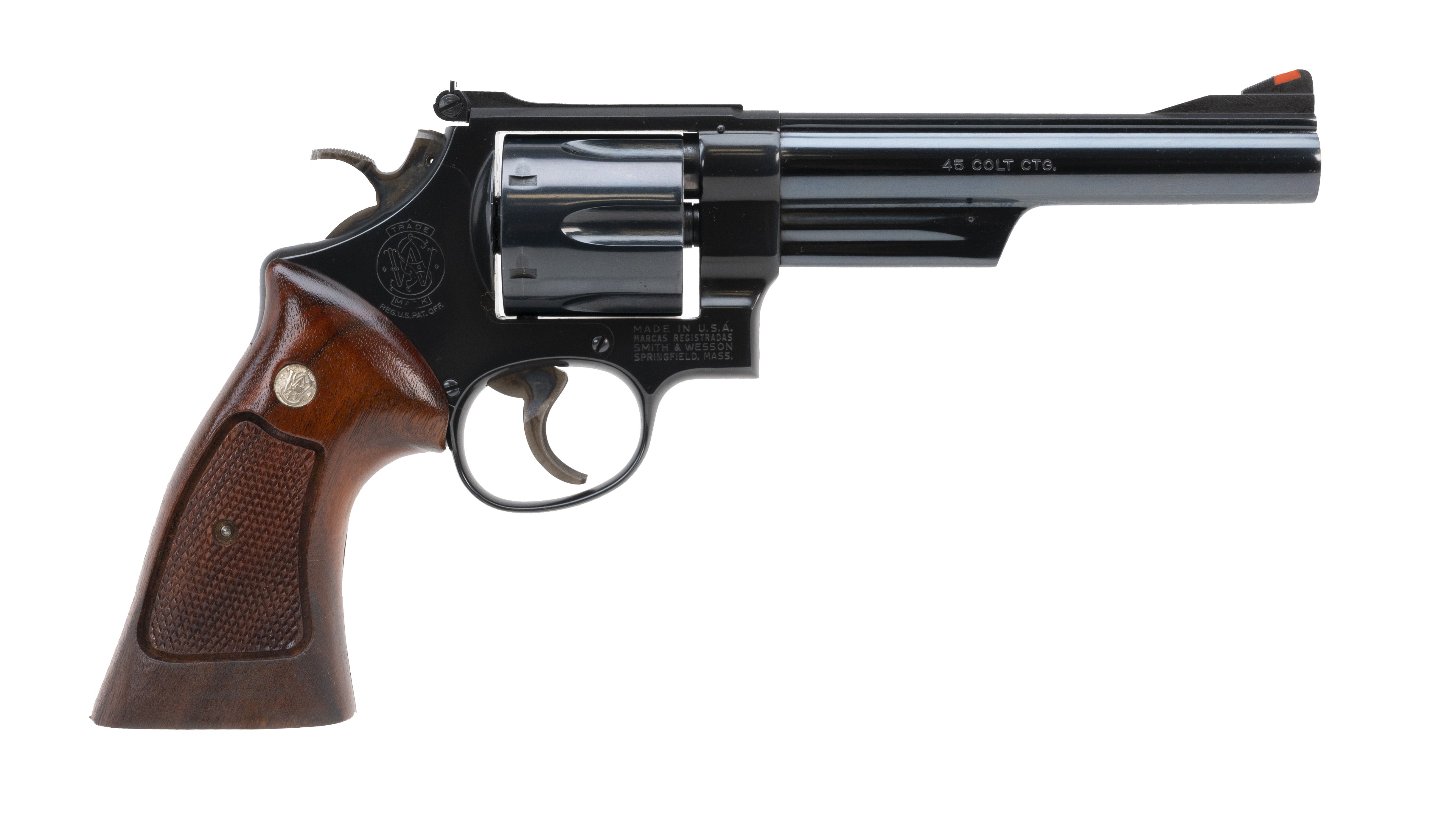 Smith & Wesson 25-5 .45 LC caliber revolver for sale.