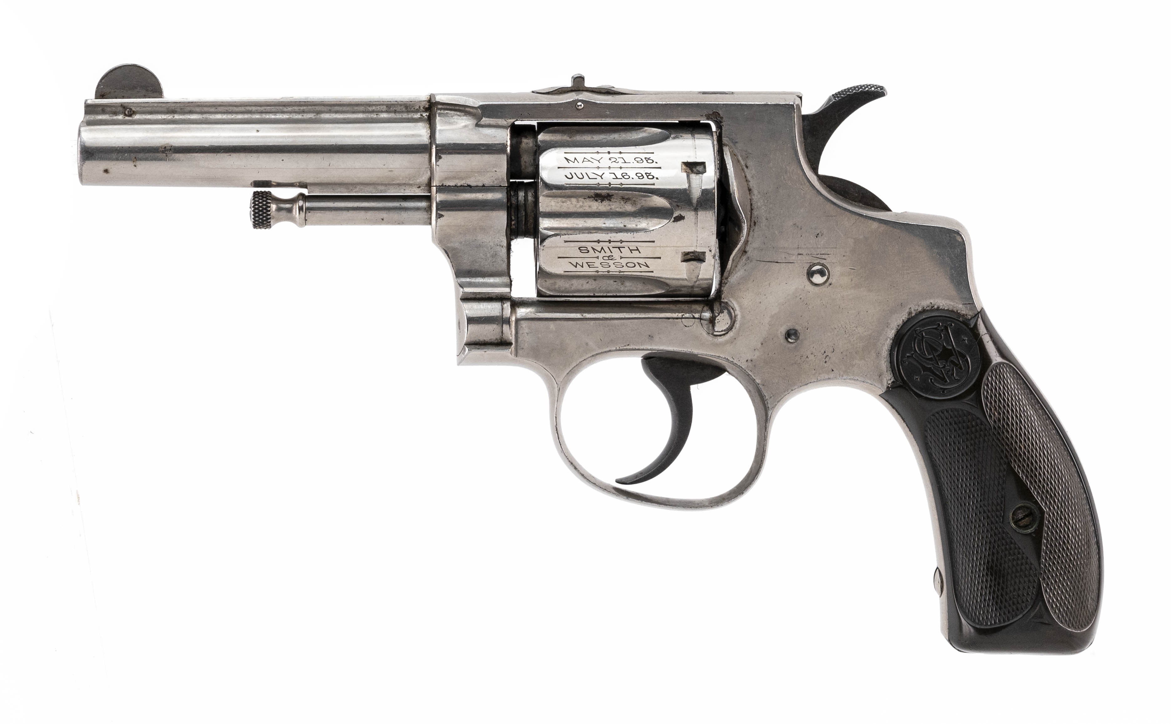 A nice example of Smith & Wesson's first swing out cylinder.