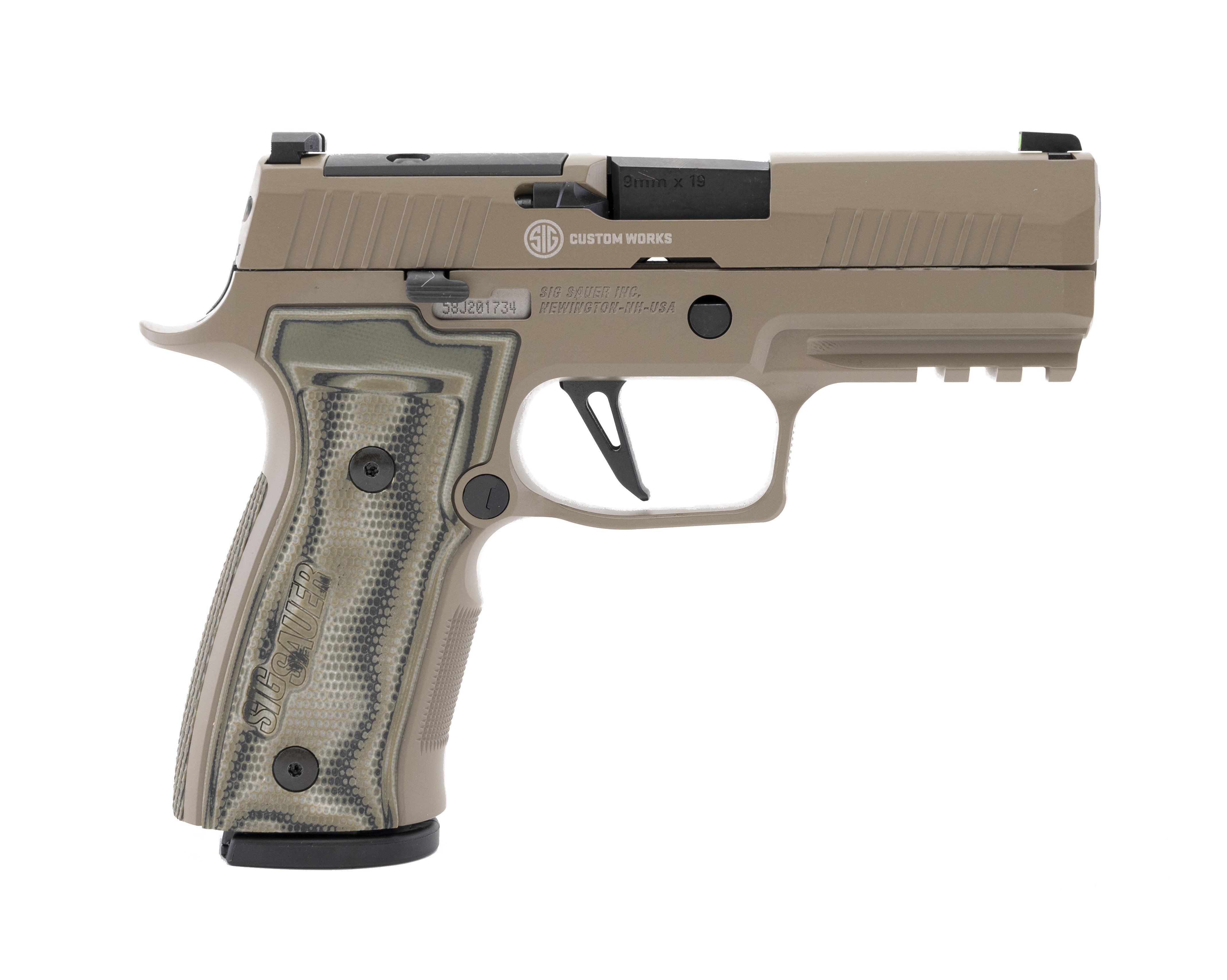 Sig Sauer P320 Axg Scorpion 9mm Caliber Pistol For Sale New