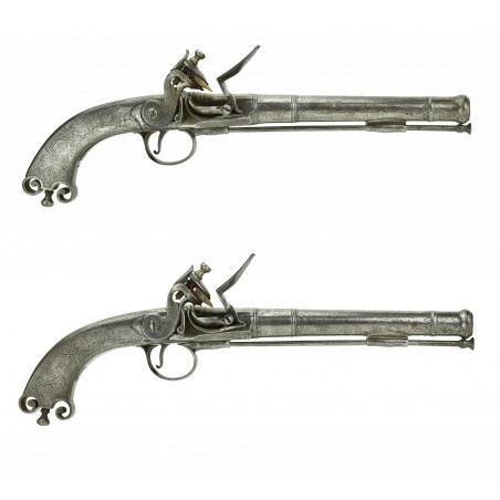 Pair of Scottish Flintlock Pistols by W. Brander (AH5062)