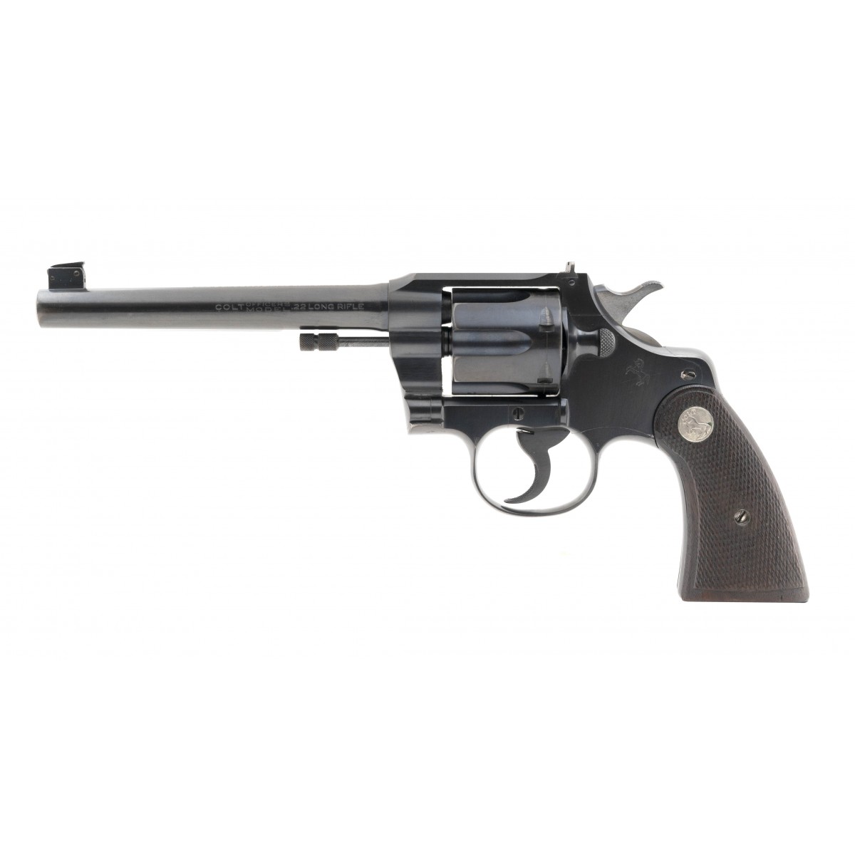 Colt Officers Model Target 22LR caliber revolver for sale.