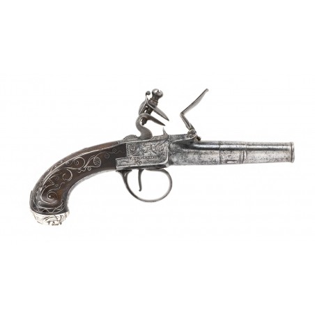 English Flintlock Pocket Pistol by T. Richards (AH6671)