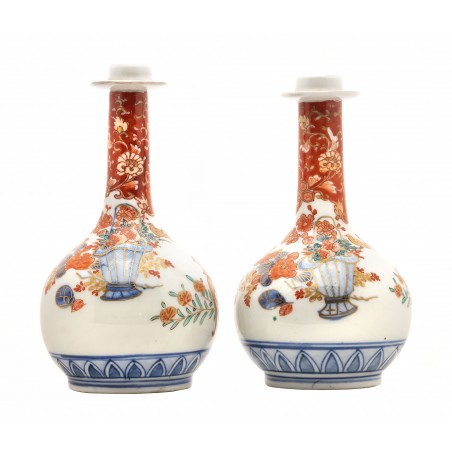 Pair of Japanese Incense Vases (MIS1450)