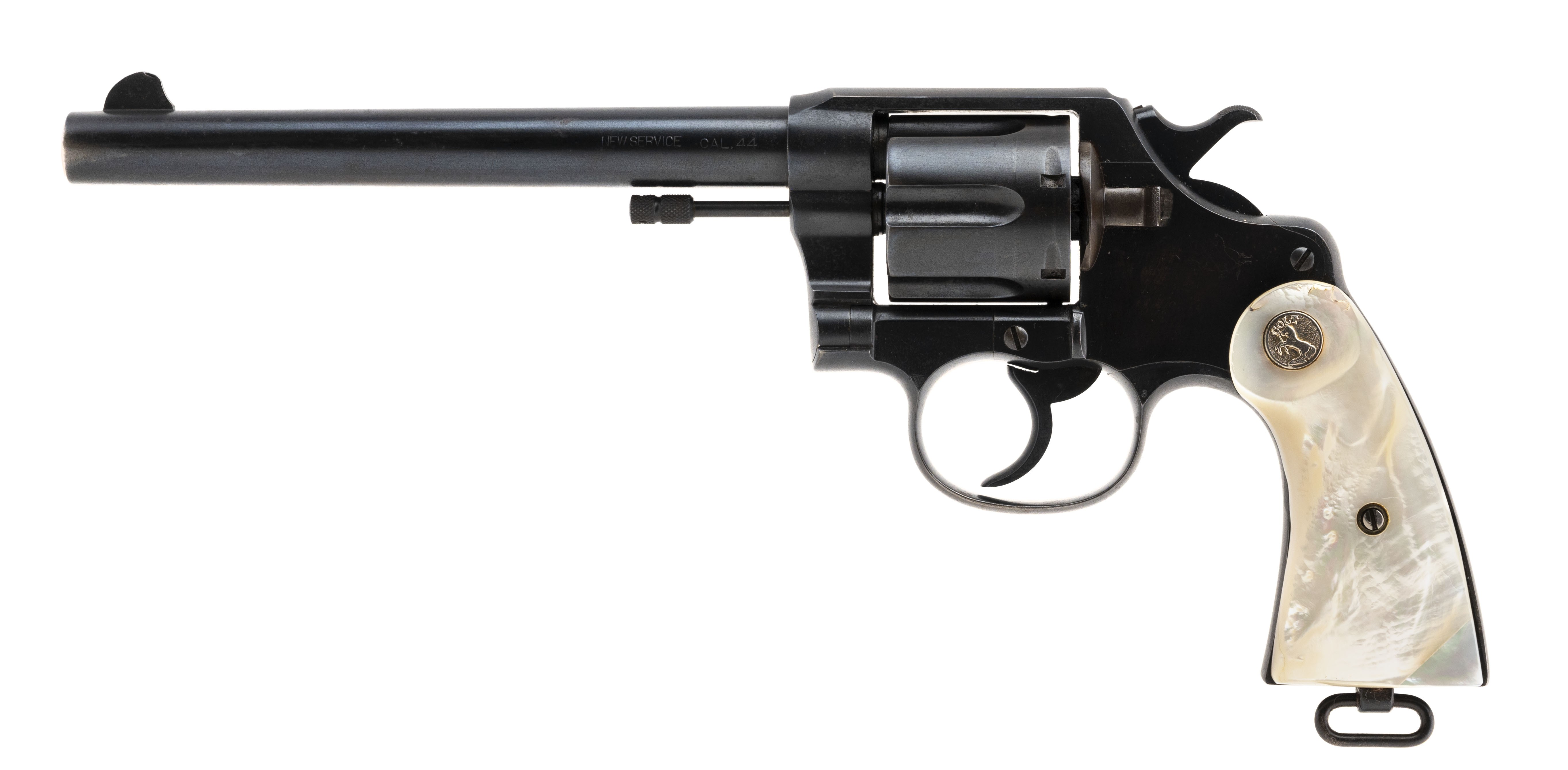 Colt double action revolver with 7.5" barrel. 