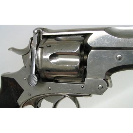 Webley Pryse No 4 .476 caliber revolver 96-97% original factory nickel. (Largest Webley made Pryse frame). (ah1543)