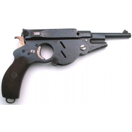 Bergman Model 1896 6.5mm Bergman caliber pistol in excellent condition with 95% blue & excellent grips. (ah1557)