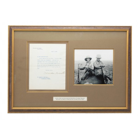 Photograph and Letter by President Theodore Roosevelt (MIS1335)