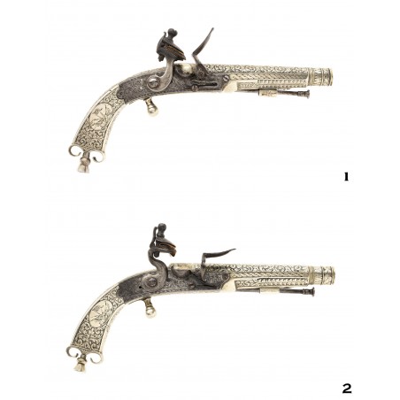 Very Fine Pair of Engraved Scottish Dress Pistols (AH6651)