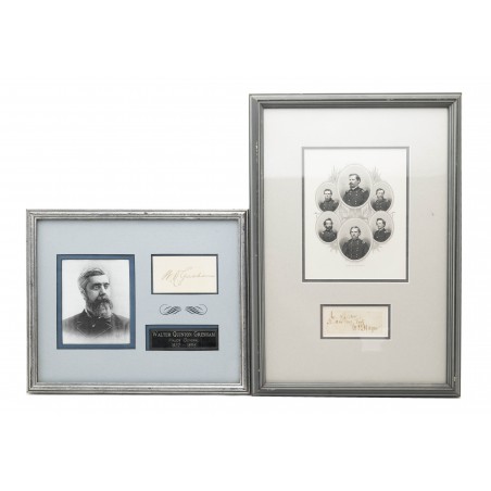 Lot of Two Framed Civil War General's with Signature (MIS1320)