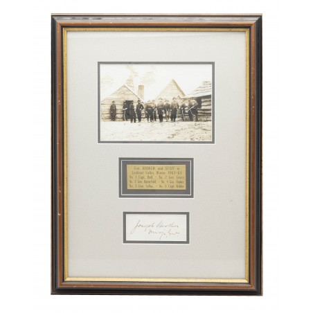 Framed Union General General Joseph Hooker with Signature (MIS1327)
