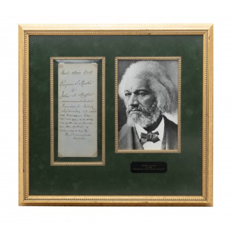 Framed Signature of Frederick Douglass