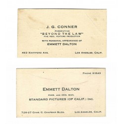 Two Business Cards for J.G....