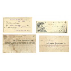 Four Antique Documents of...