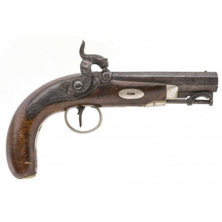 Belgian made Philadelphia Style Pistol Retailer Marked R. S. Clark (AH6833)