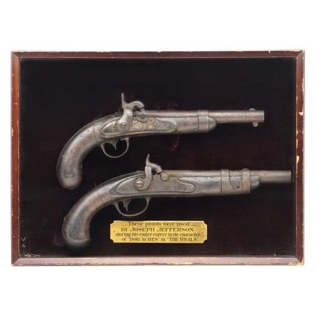 Pair Of Percussion Pistol Used in the Play The Rivals Joseph Jefferson (AH8150)