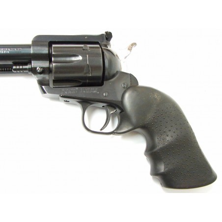 Ruger New Model Blackhawk .45 LC caliber revolver. 4 5/8" model, with Hogue rubber grips. Very good condition. (PR20444)