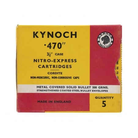 Kynoch .470" 3.25" Nitro-Express cartridge (AM211)