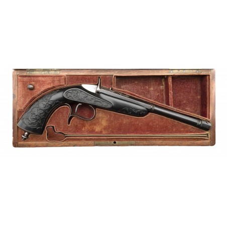 sold FINE RIFLED DUELLING OR TARGET PISTOL FROM THE FACTORY OF FAURE LE PAGE  RETAILED BY MAISON GRANDE A PAU - sold