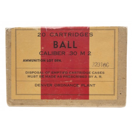 .30 M2 Ball Denver Ordnance lot32316C (AM457)