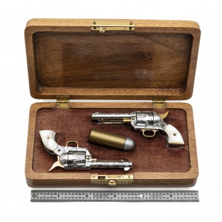 American Miniature Gun Manufacture Pair of Colt Single Action Armies Engraved.(C14302)