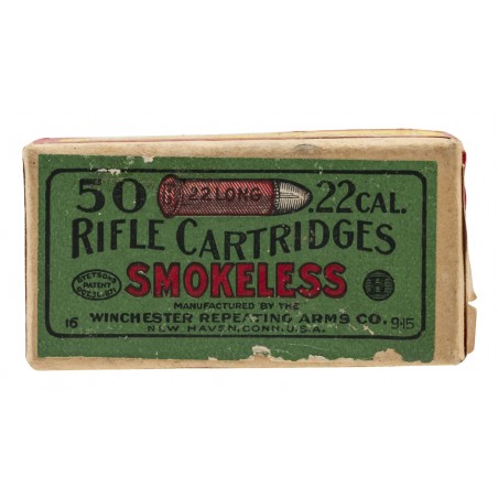.22 Long Smokeless Vintage Rifle Cartridges (AM641)