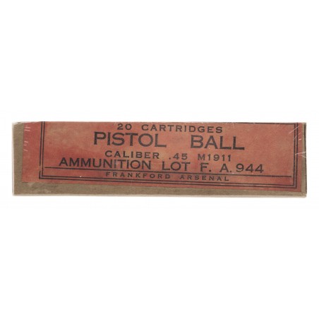 .45 Caliber 1911 Pistol Ball From Frankford Arsenal (AM684)
