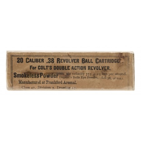 .38 Caliber Colt`s  Revolver Ball Cartridges  (AM920)