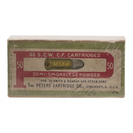 .38S&W CF Cartridges By Peters Cartridge Co.(AN052)